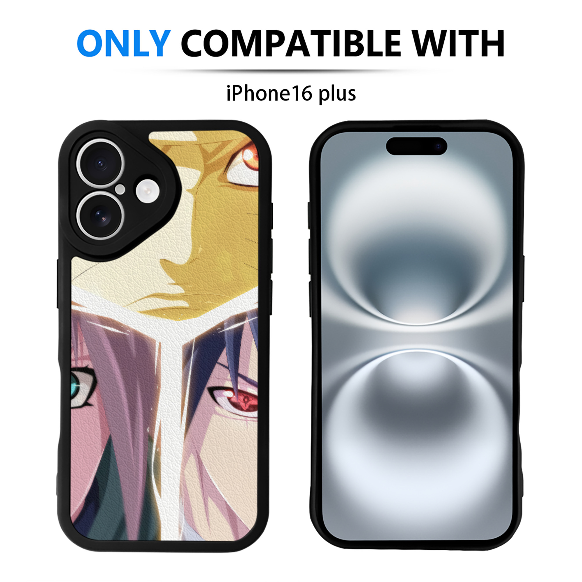 （画像用） NARUTO -ナルト- NARUTO -ナルト- 疾風伝 【iPhone 16シリーズ対応】シリコンスマホケース（レザー調） 材質：シリコン